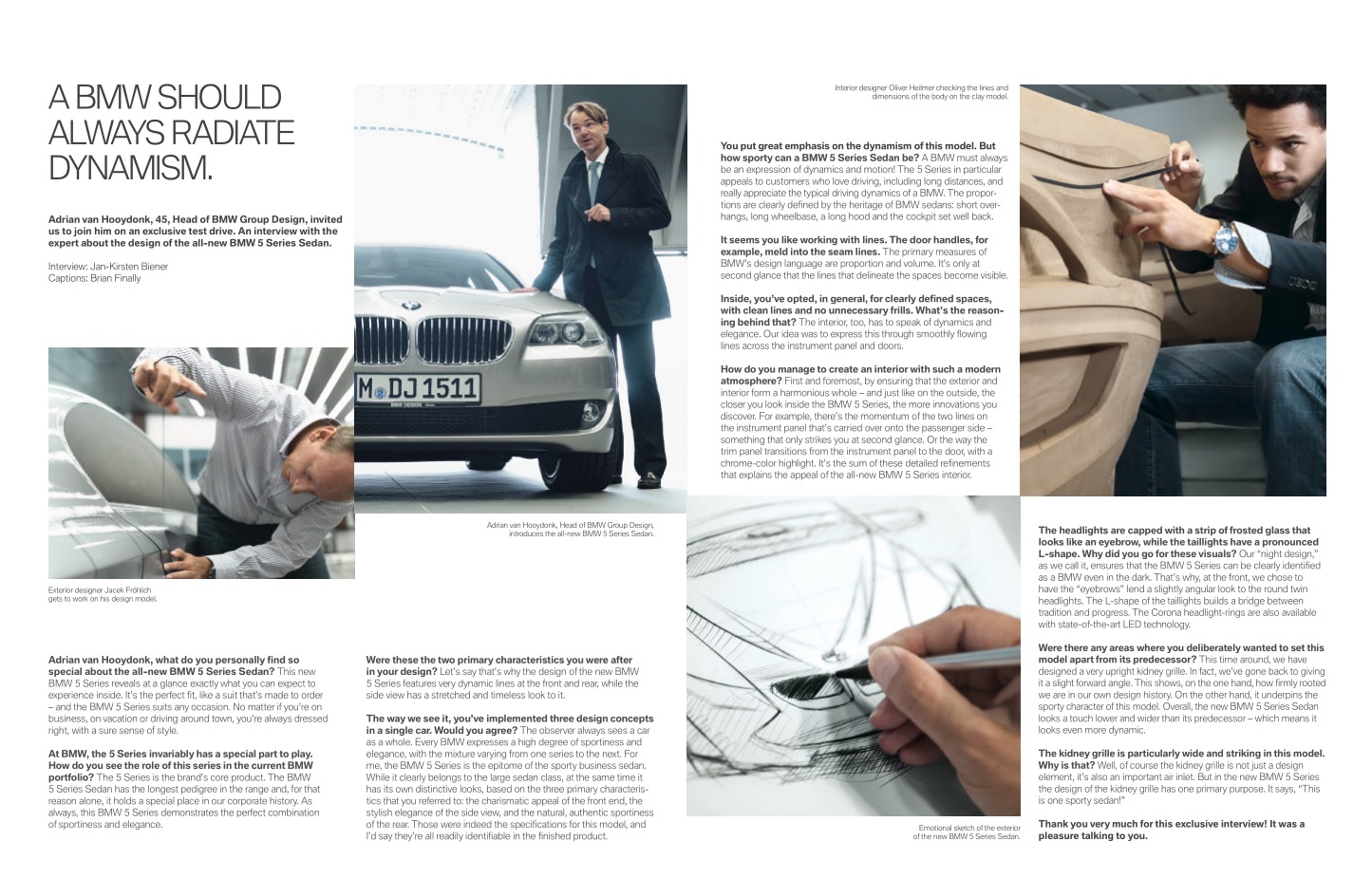 2011 BMW 5-Series Brochure Page 8